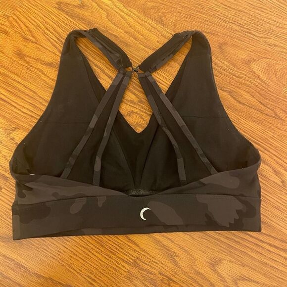 Zyia Active Black Forest Camo with Mesh Adjustable Sports Bra Small - Picture 3 of 5